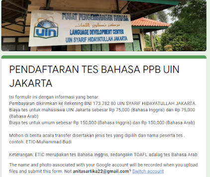Pengalaman Tes Etic Toefl Di Uin Syarif Hidayatullah Jakarta Biaya Dan Tata Cara