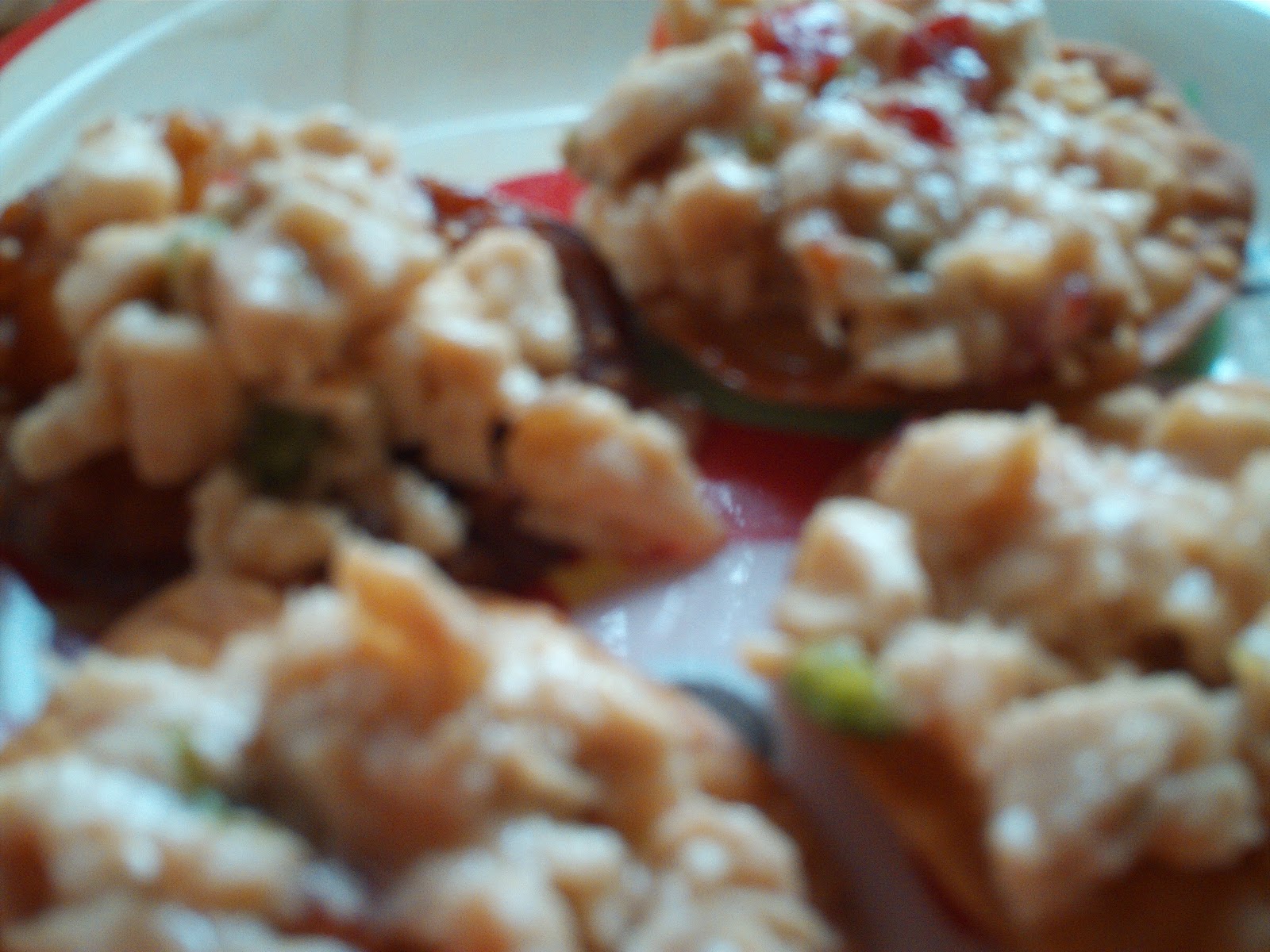 bottom of the jar hot pepper jelly chicken salad in wonton chips