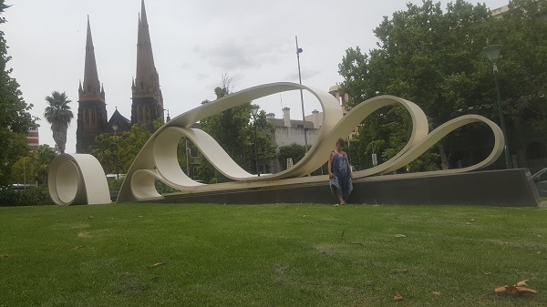 BIG Petition Sculpture by  Susan Hewitt & Penelope Lee in Melbourne CBD