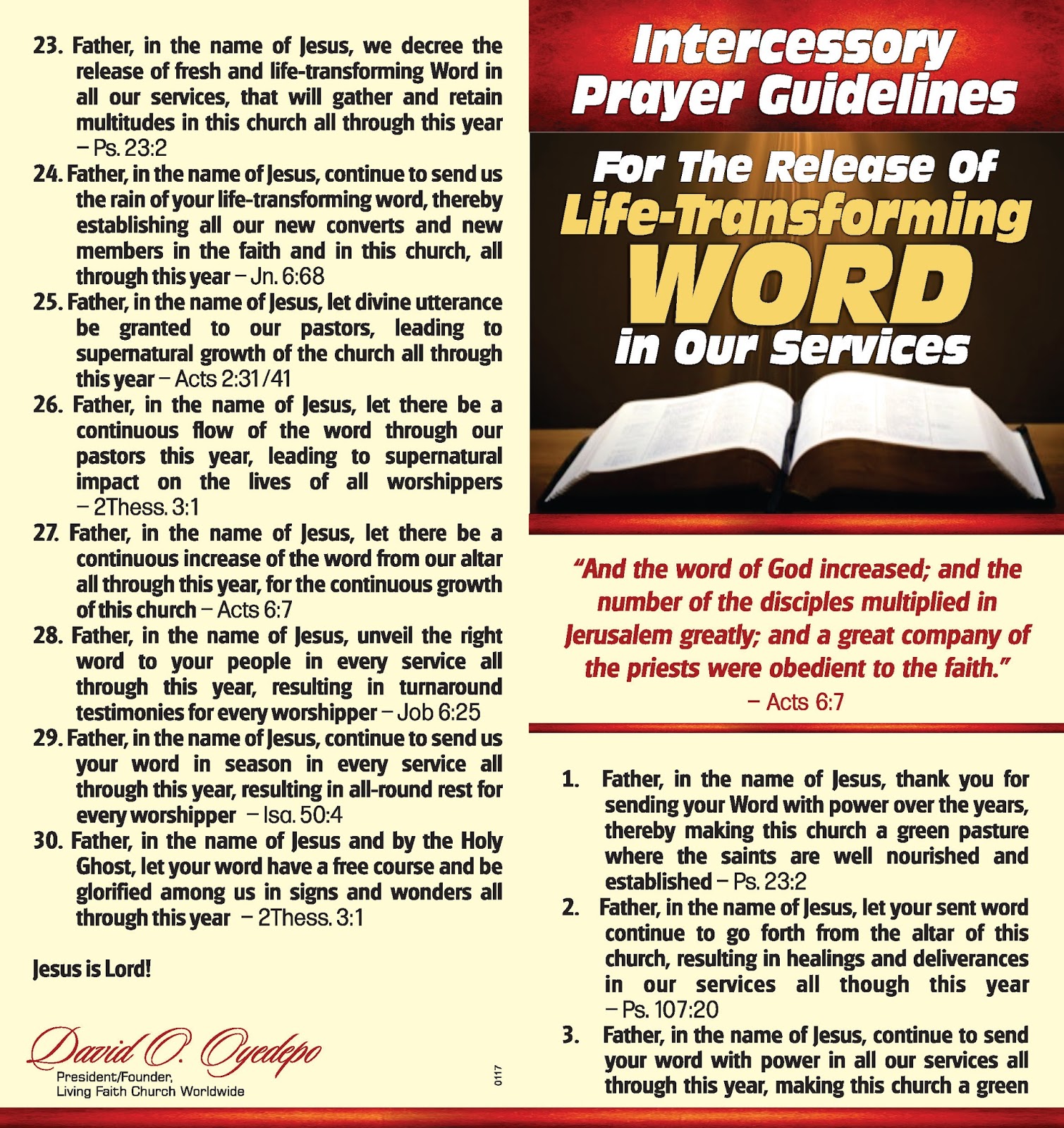 Pray Without Ceasing: PRAYERS FOR LIFE TRANSFORMING WORD