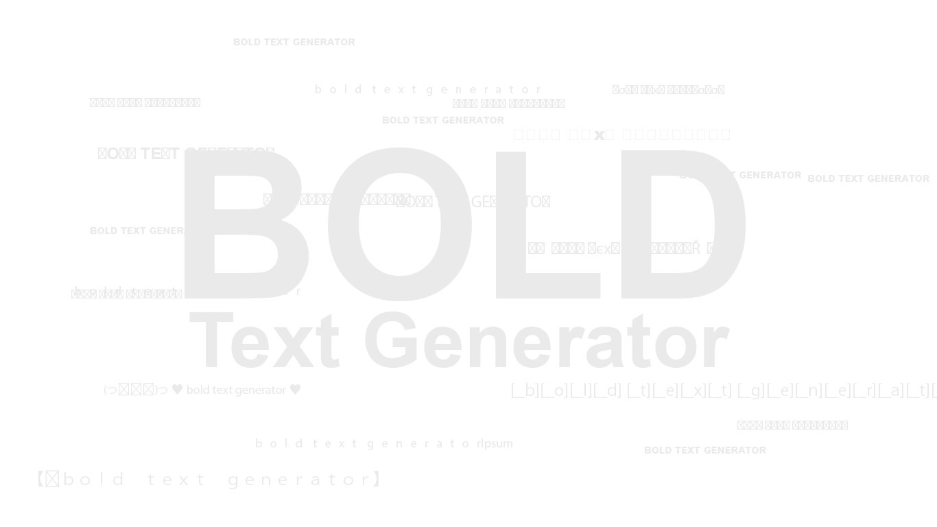 bold text generator - stylish text generator