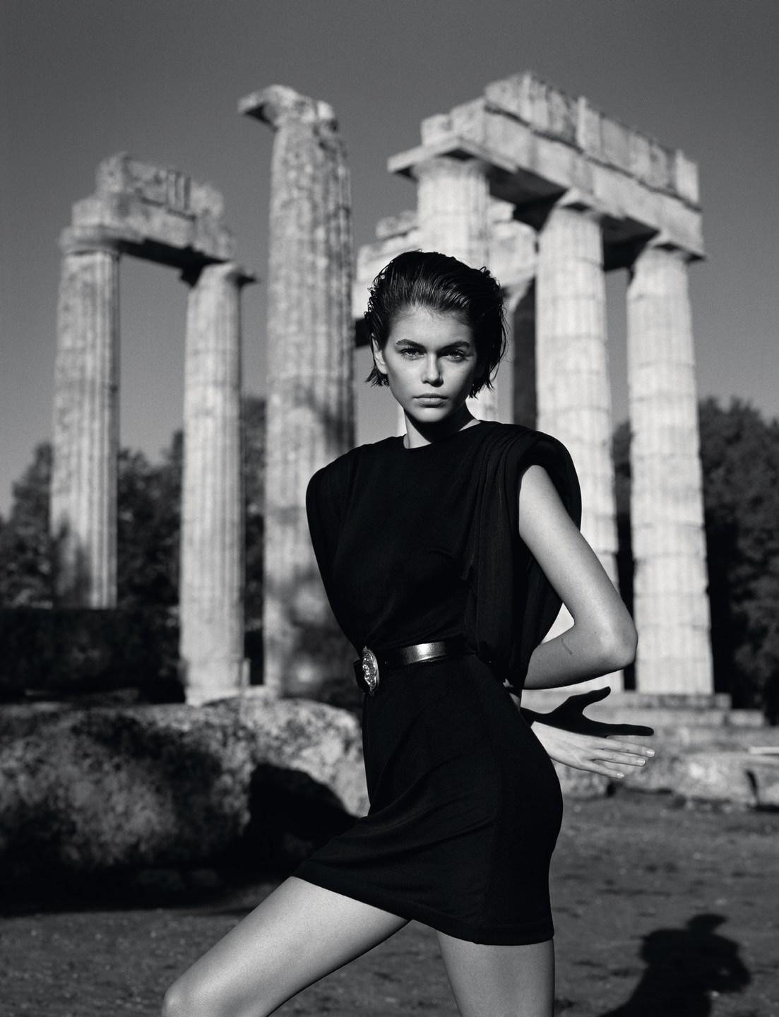 Kaia Gerber in British Vogue June 2020 by Alasdair McLellan