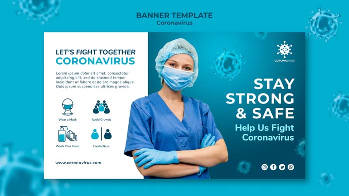 Coronavirus Banner Template