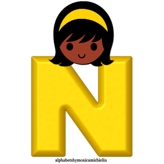 M. Michielin Alphabets: 1 - YELLOW RIBBON GIRL KID ALPHABET PNG, #kid ...
