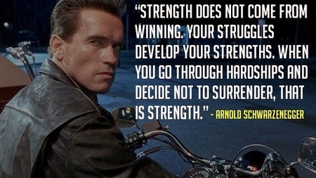 +refresh: Arnold Schwarzenegger Quotes - Strength does not come from