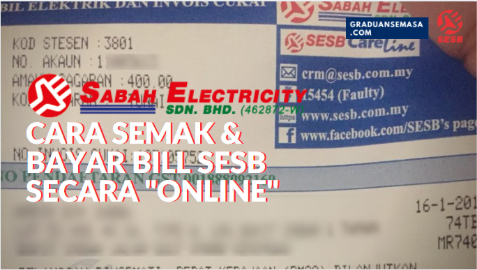 Sesb online semak bil elektrik SESB Online