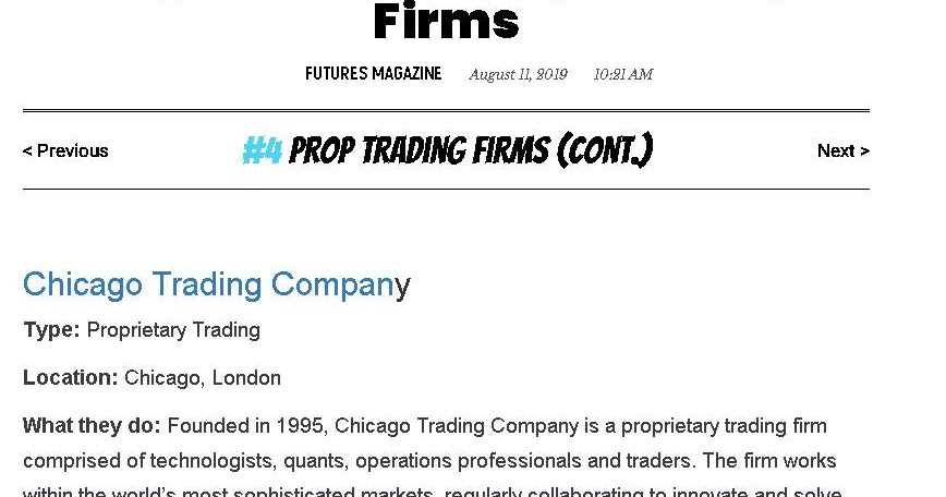 Proprietary Trading Group | Interactive Brokers