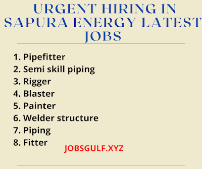 Urgent hiring in Sapura Energy Latest Jobs