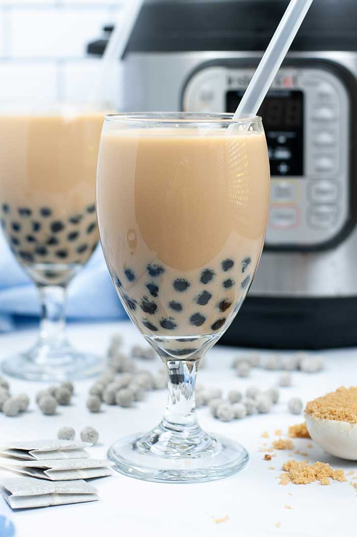 Instant Pot Boba Milk Tea - Kawaling Pinoy