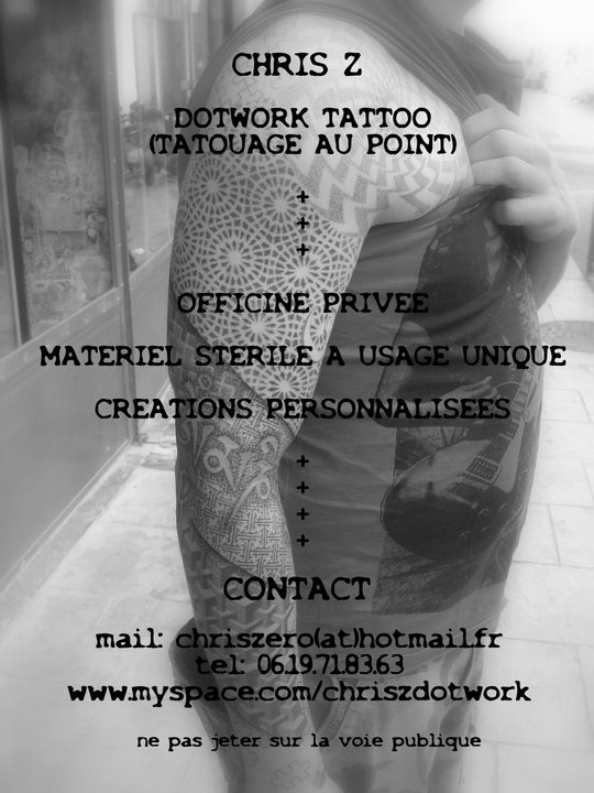MADAME B ( one woman project ): Chris Zéro - Dotwork Tattoo
