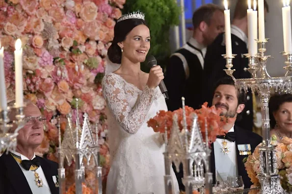 Swedish Royal Family held a wedding dinner in honor of Prince Carl Philip and Princess Sofia 