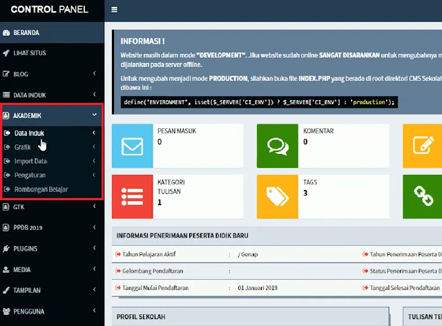 Cara Mudah Pengaturan Akademik Webiste Sekolah CMS Sekolahku Cara Mudah Pengaturan Akademik Webiste Sekolah CMS Sekolahku