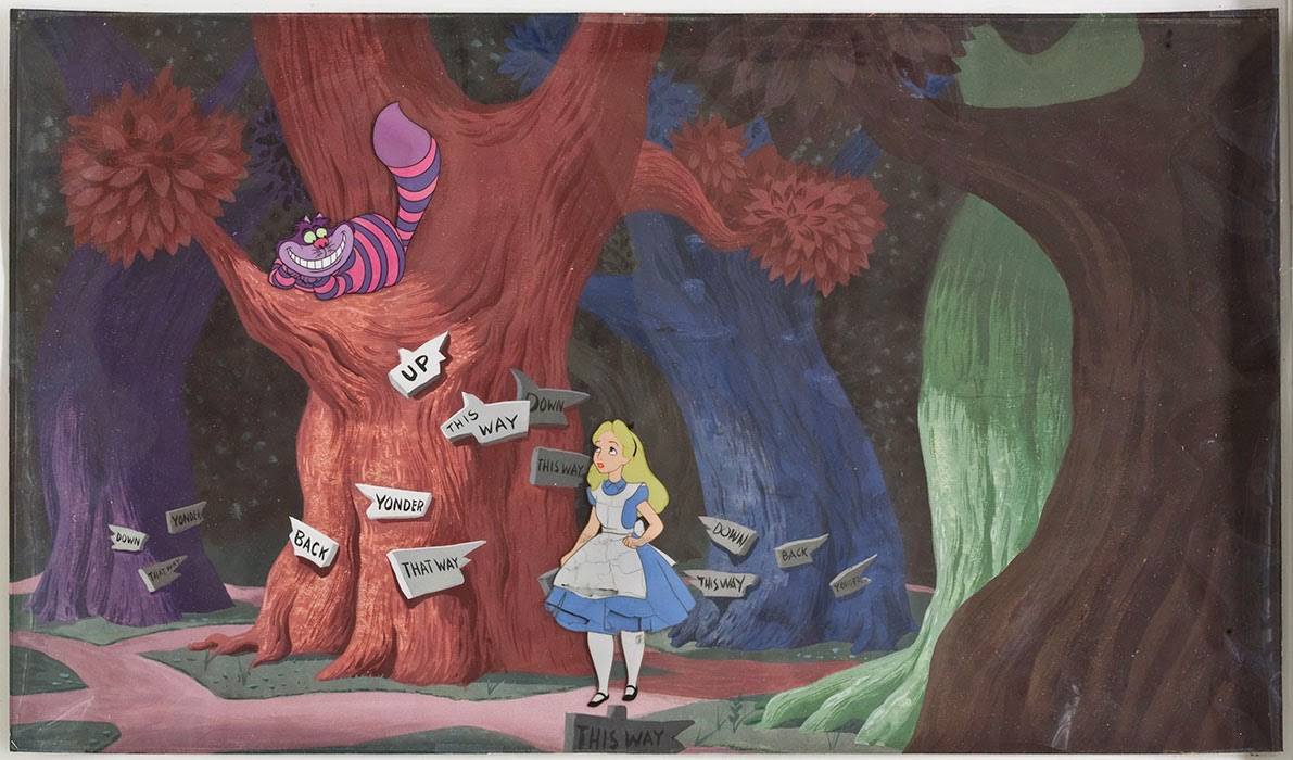 Alice in Wonderland cel preservation animatedfilmreviews.filminspector.com