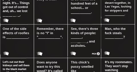 Expand Your Cards - Unofficial Cards Against Humanity Cards: Black