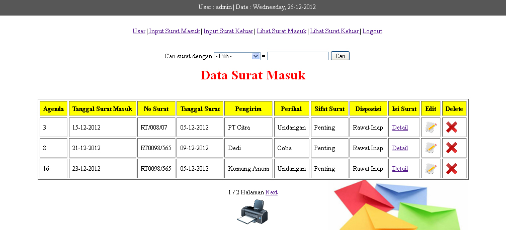 Contoh Laporan Penanganan Surat Masuk Dan Surat Keluar