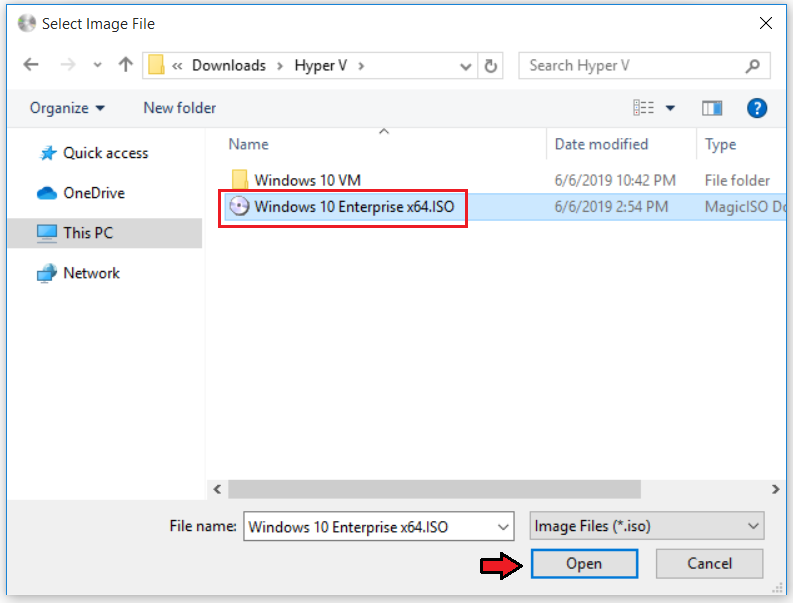 test iso file download