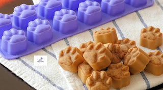 Coconut and peanut butter dog treats