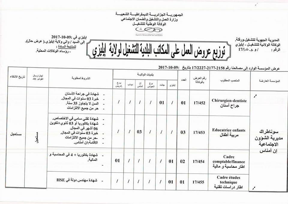 توظيف 13 منصب اداري بسونطراك اكتوبر2017 22365669_1992041227674922_3849920672267232083_n