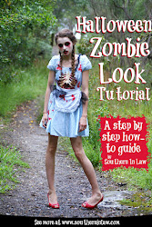 step zombie halloween tutorial makeup face paint easy facepaint realistic brown eyeshadow rust deepen colour want