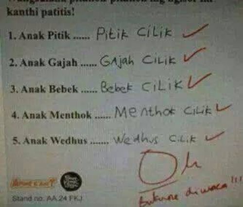 14 Jawaban Ujian Lucu Anak SD yang Bikin Ketawa Ngakak