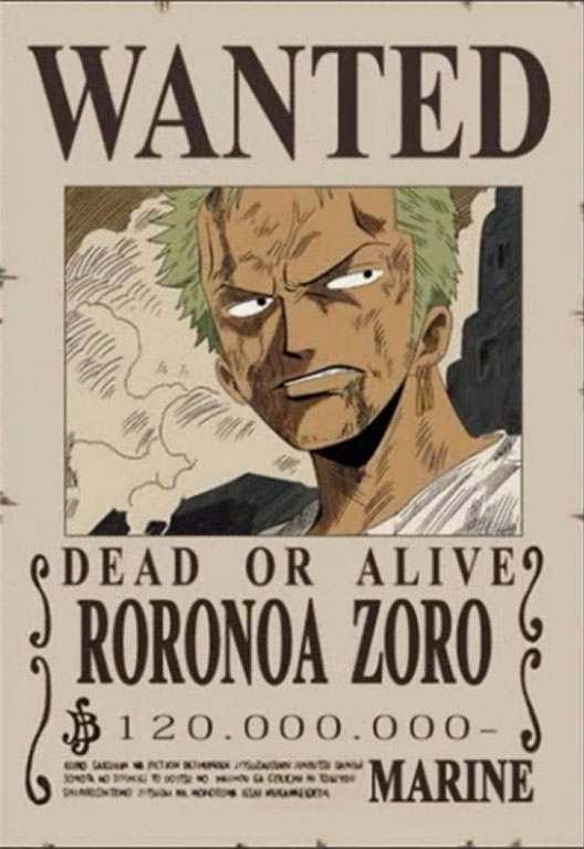Free Famous Cartoon Pictures: One Piece - Straw Hat Pirates Wanted Posters