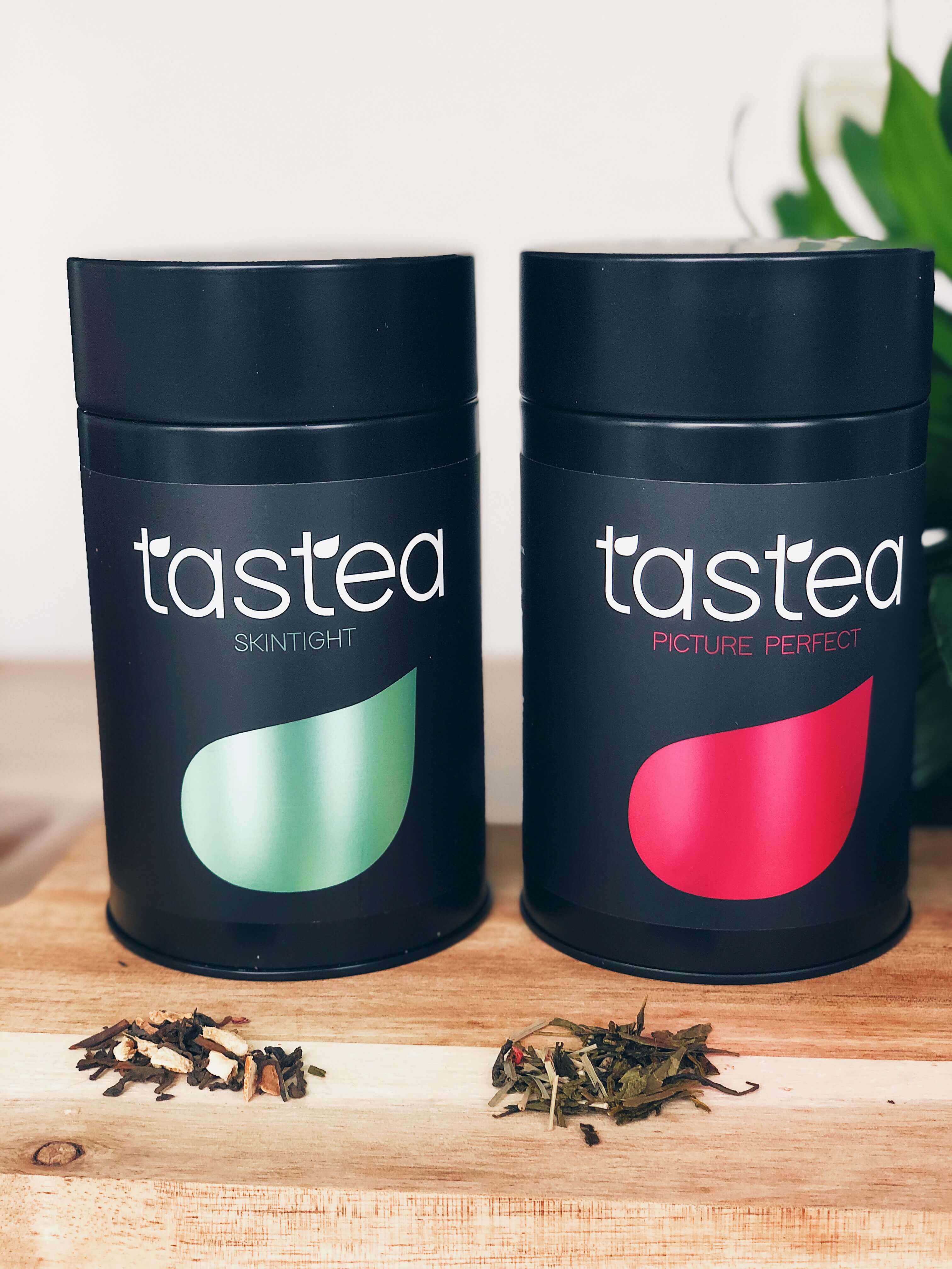 Tastea thee bevat pure ingrediënten & past in een healthy lifestyle. De Tastea Skintight en Picture perfect theekruiden preview Tastea thee bevat pure ingrediënten & past in een healthy lifestyle. De Tastea Skintight en Picture perfect theekruiden preview