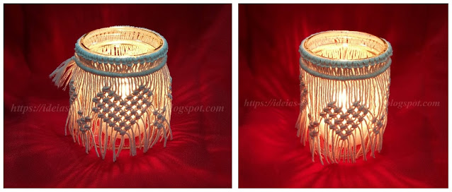 Macrame Candle Holder