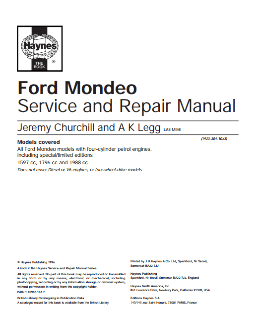 Ford galaxy service and repair manual filetype pdf #5