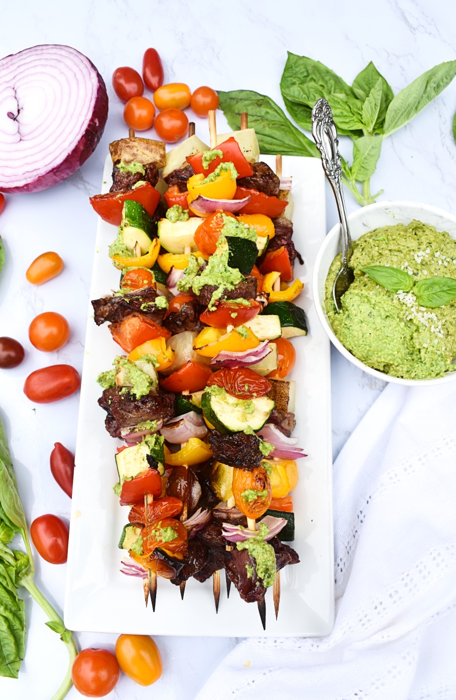 Pesto Steak Kebabs The Nutritionist Reviews