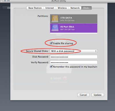 Secure Airport Time Capsule Hard Drive Over the Network