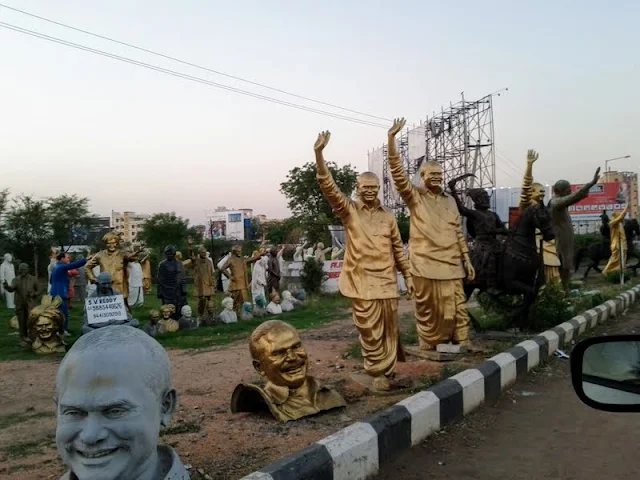 What to see in Hyderabad India: Political statues