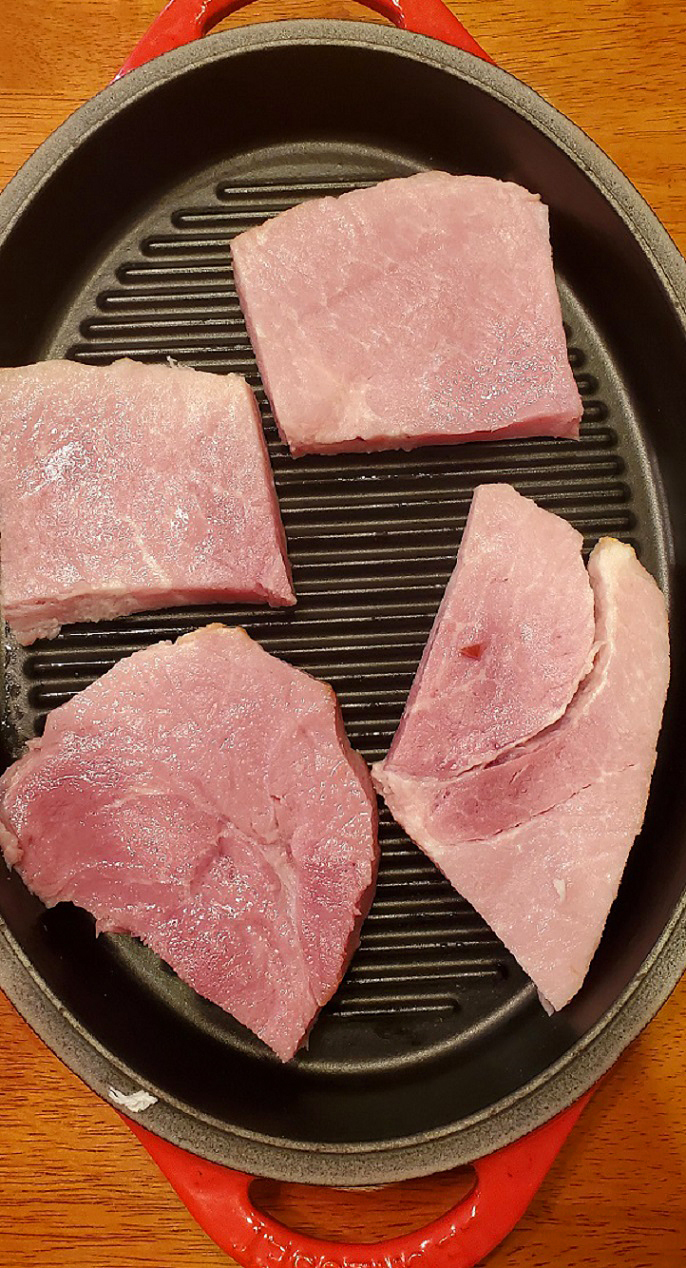 these are ham steaks ready for grilling