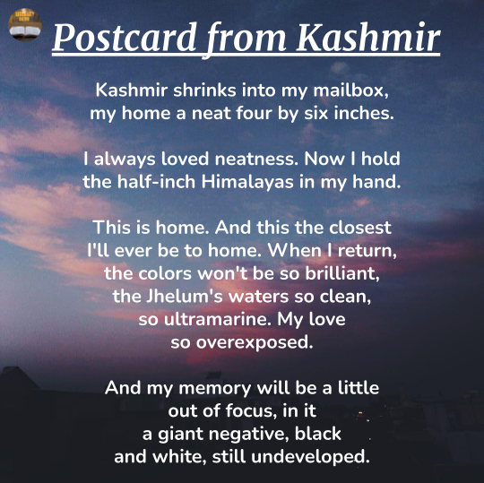 Postcard from Kashmir by Agha Shahid Ali