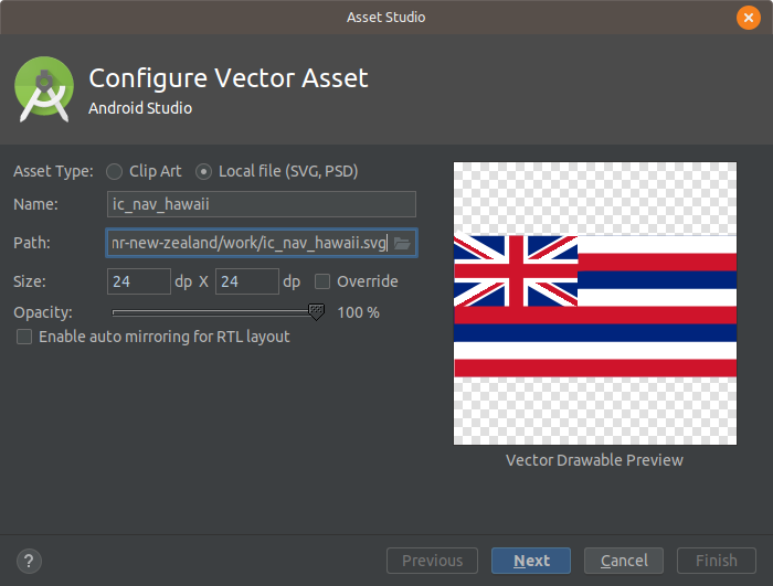 dominoc925: Creating faux square Android Navigation Drawer icons