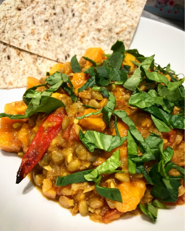 David Hall Food Sweet Potato and Coconut Dahl