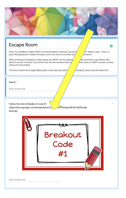 Google Forms Escape Rooms
