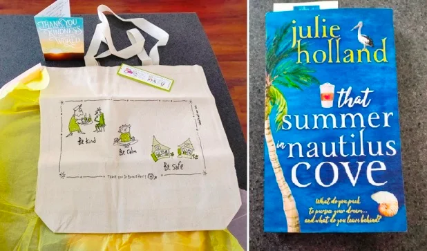 A bag and a book - lovely gifts from blogging friends