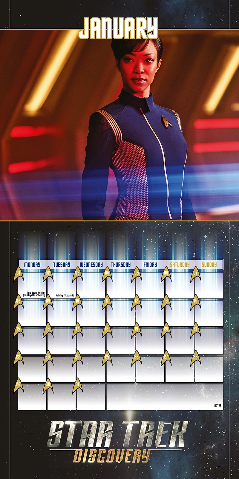 The Trek Collective: Danilo's 2018 Star Trek calendars, including 