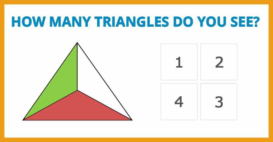 The math challenger & puzzles How many triangles do you see..?