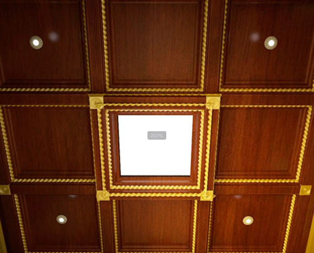 soffitto a cassettoni in legno Andria