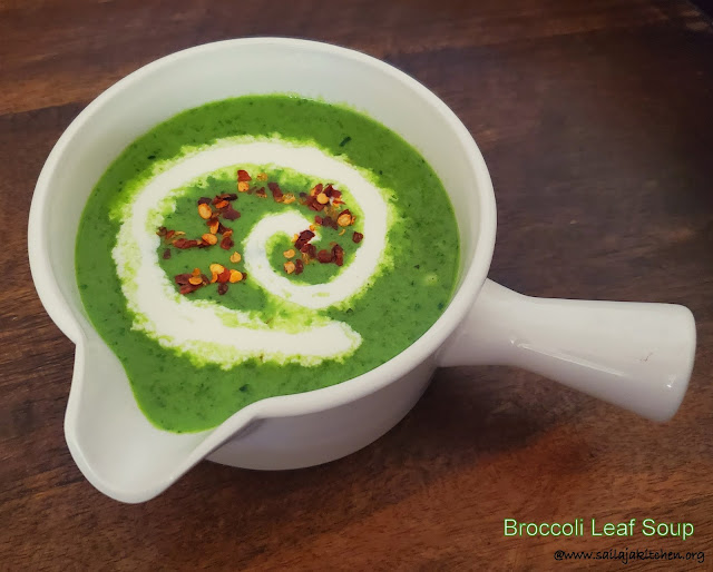 images of Broccoli Leaf Soup / Healthy Broccoli Leaf Soup - Easy Soup Recipes