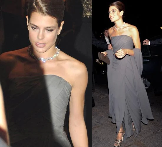 Charlotte Casiraghi wears ELIE SAAB Fall Winter 2012-13 collection at Cartier Exhibition in Madrid. Elie Saab is a Lebanese fashion designer