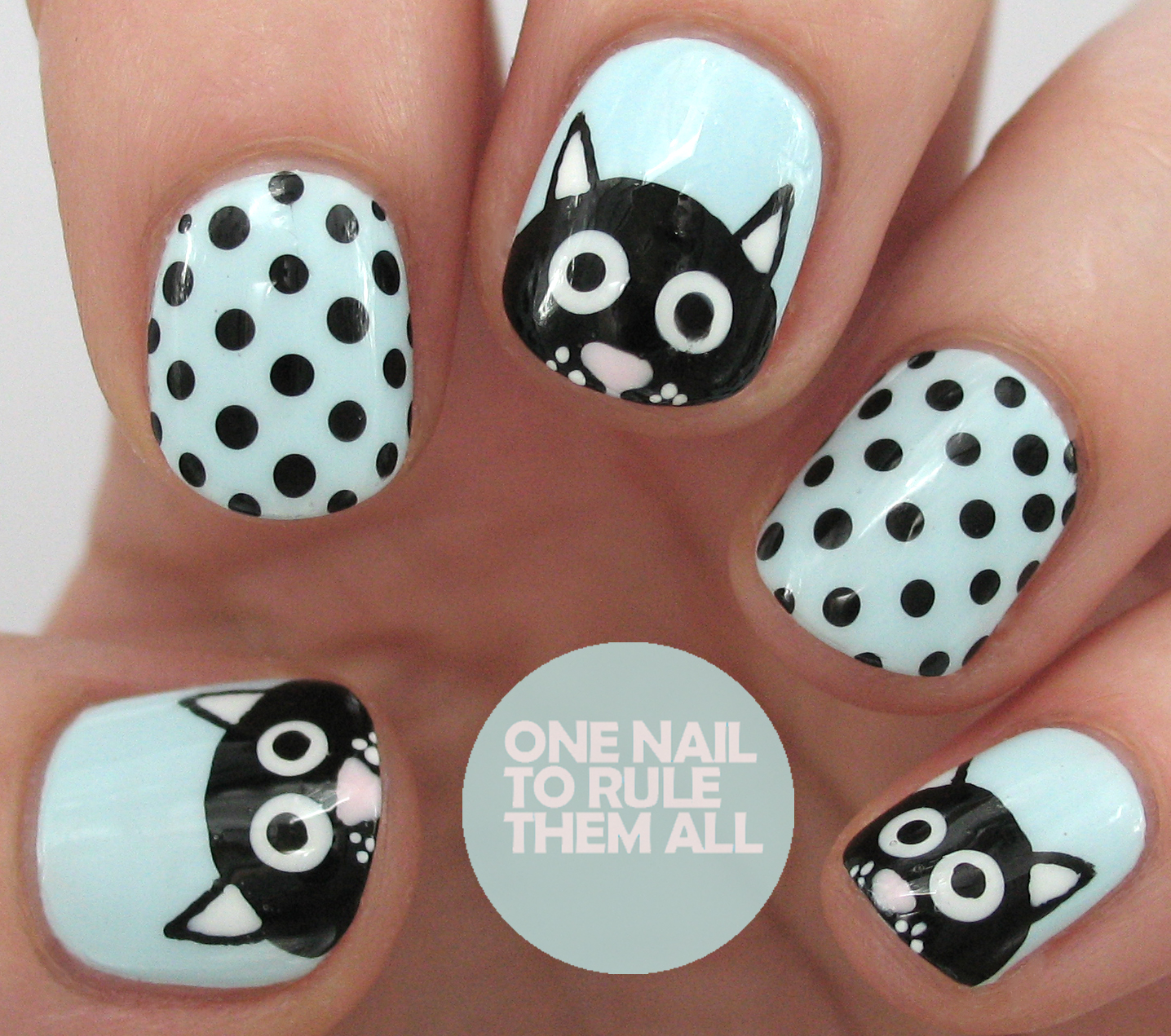One Nail To Rule Them All: Polka Dot Cats