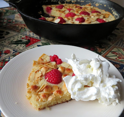 White Chocolate, Raspberry and Almond Pan Cookie