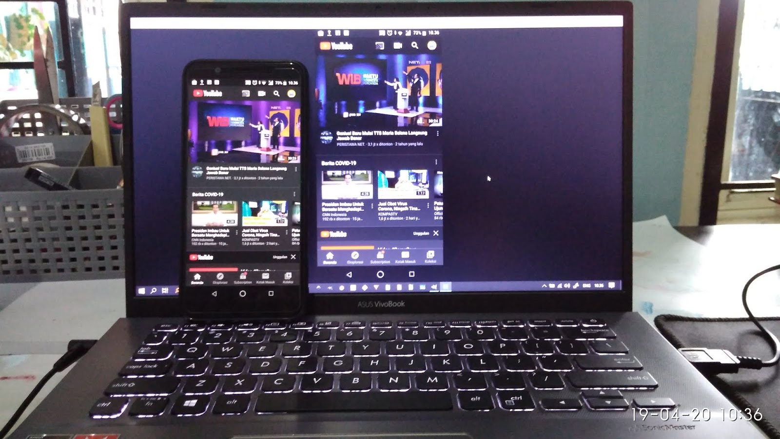 Cara Menampilkan Layar HP ke Laptop/PC Tanpa Aplikasi, Tanpa USB - Reza
