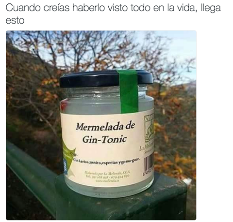 Mermelada de gin tonic 
