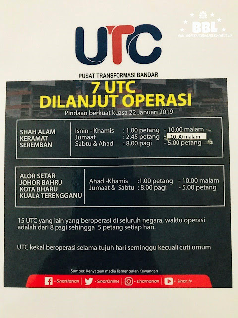 Operasi ipoh waktu utc Waktu Operasi