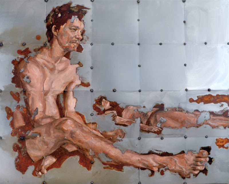 Figurative Paintings by Sabatino Cersosimo on Metal. Figurative Paintings by Sabatino Cersosimo on Metal.