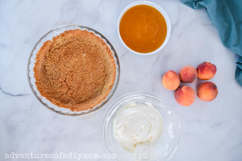 Peach Pie with Graham Cracker Crust Adventures of a DIY Mom