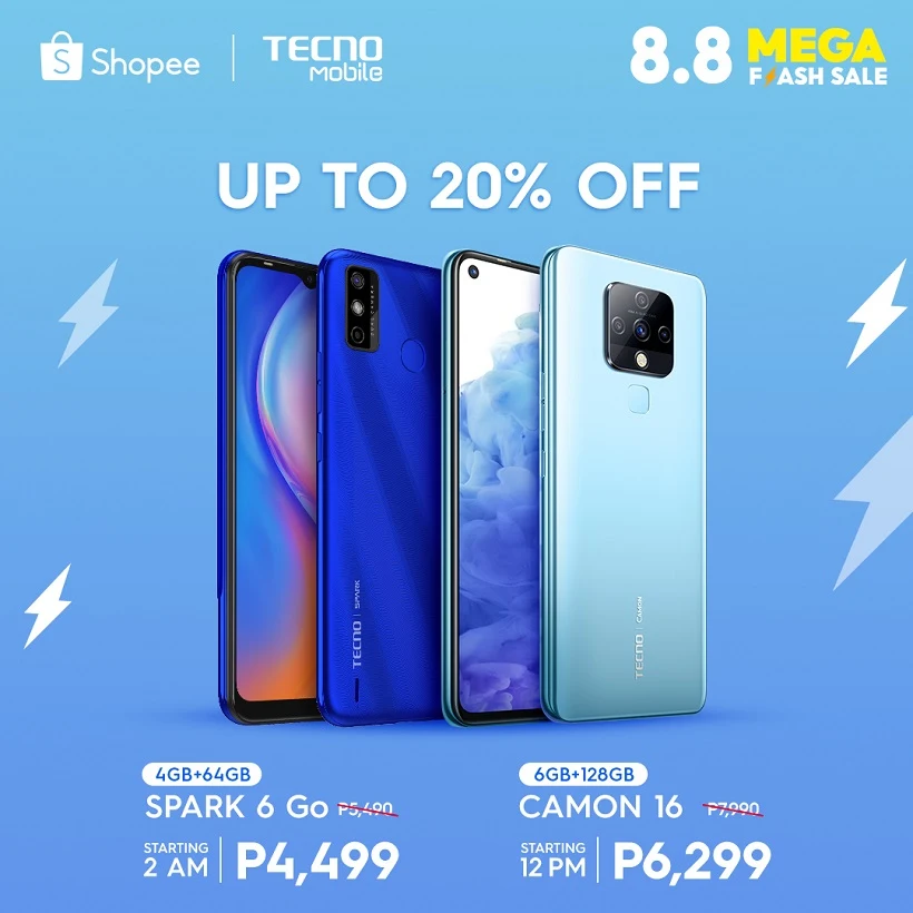 Greatest deals coming to TECNO Mobile Online Stores this 8.8!